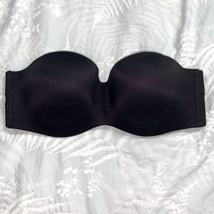Black Strapless Bra - 36D
